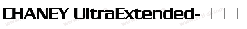 CHANEY UltraExtended字体转换